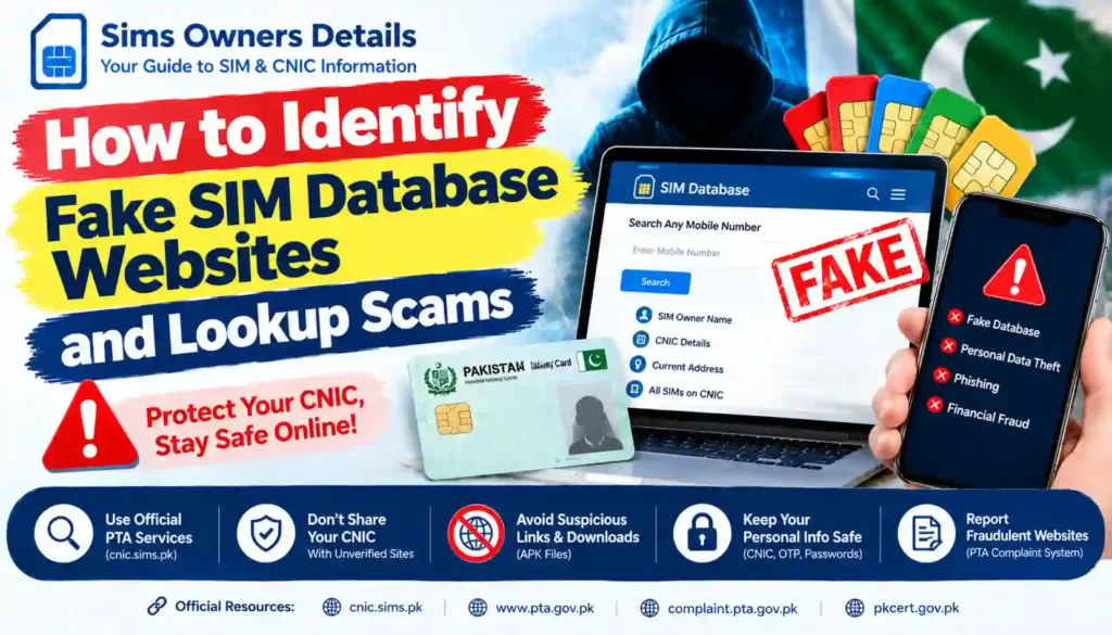 Fake SIM Database Websites