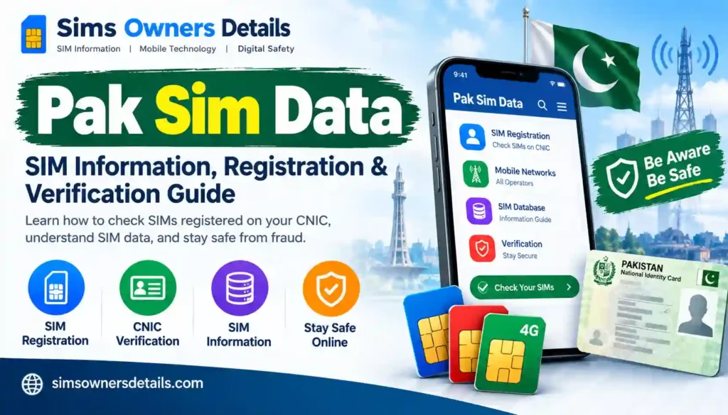 Pak Sim Data Pakistan