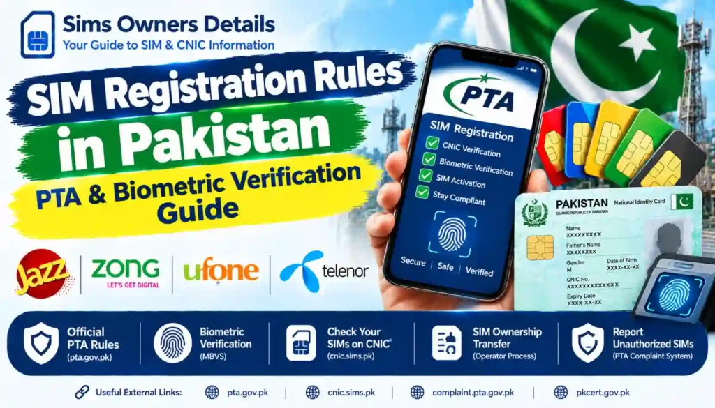 SIM Registration Rules in Pakistan