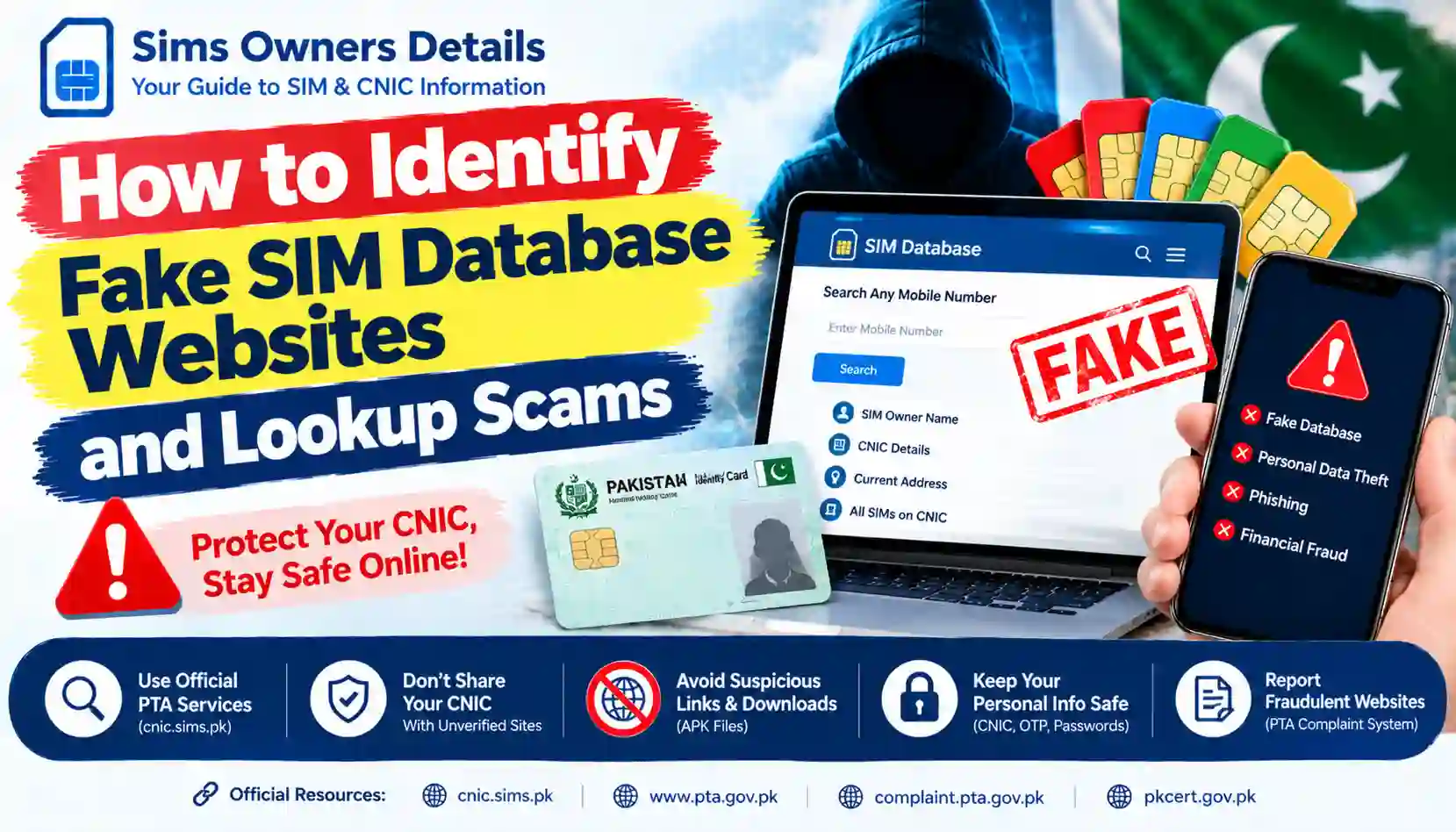 Fake SIM Database Websites