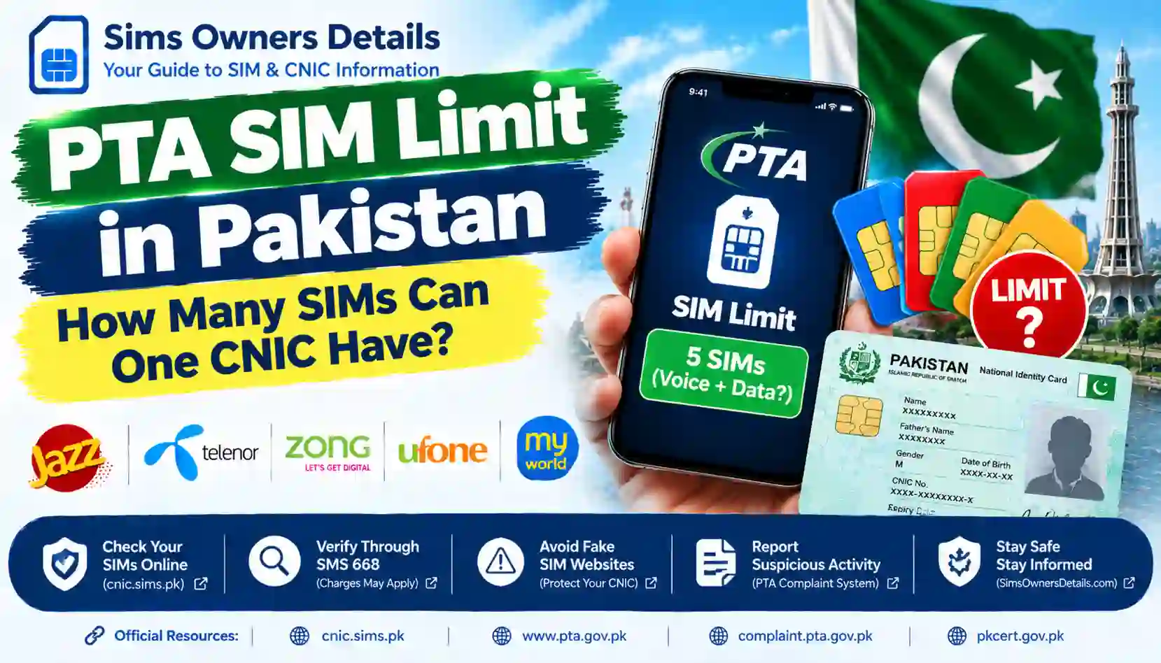 PTA SIM Limit in Pakistan