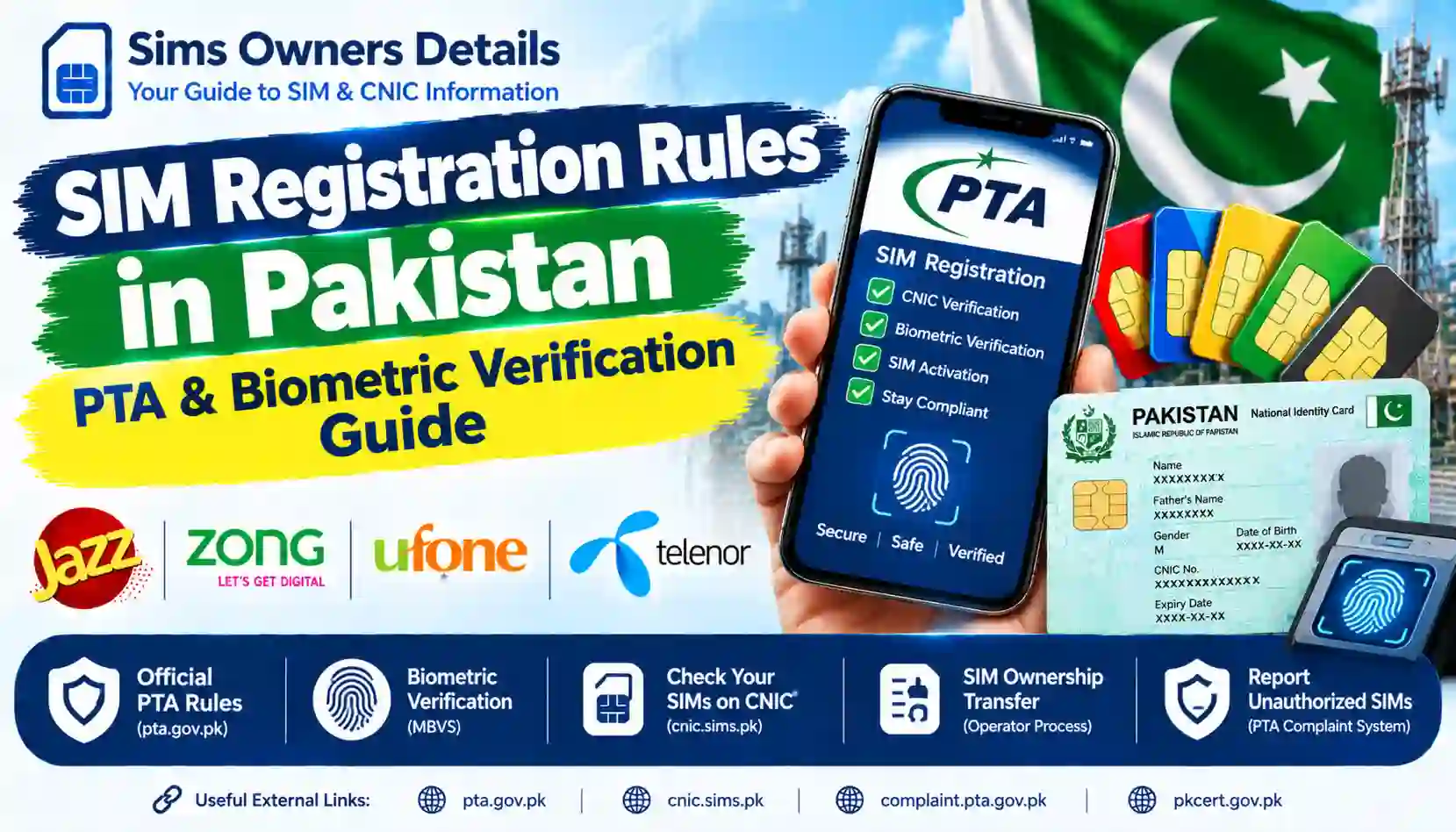 SIM Registration Rules in Pakistan